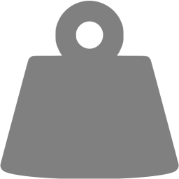 256x256 Gray Weight Icon