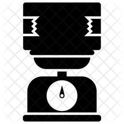 256x256 Packaging Weight Icon Of Glyph Style