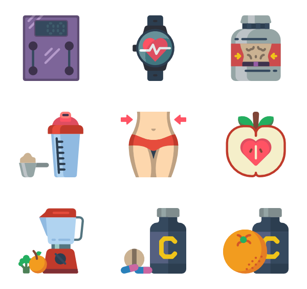 600x564 Weight Loss Icons