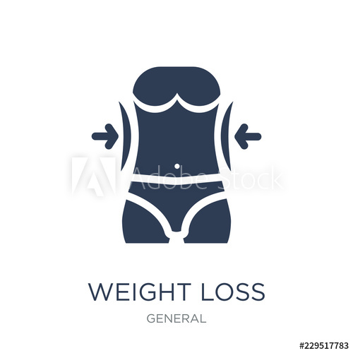 500x500 Weight Loss Icon Trendy Flat Vector Weight Loss Icon On White