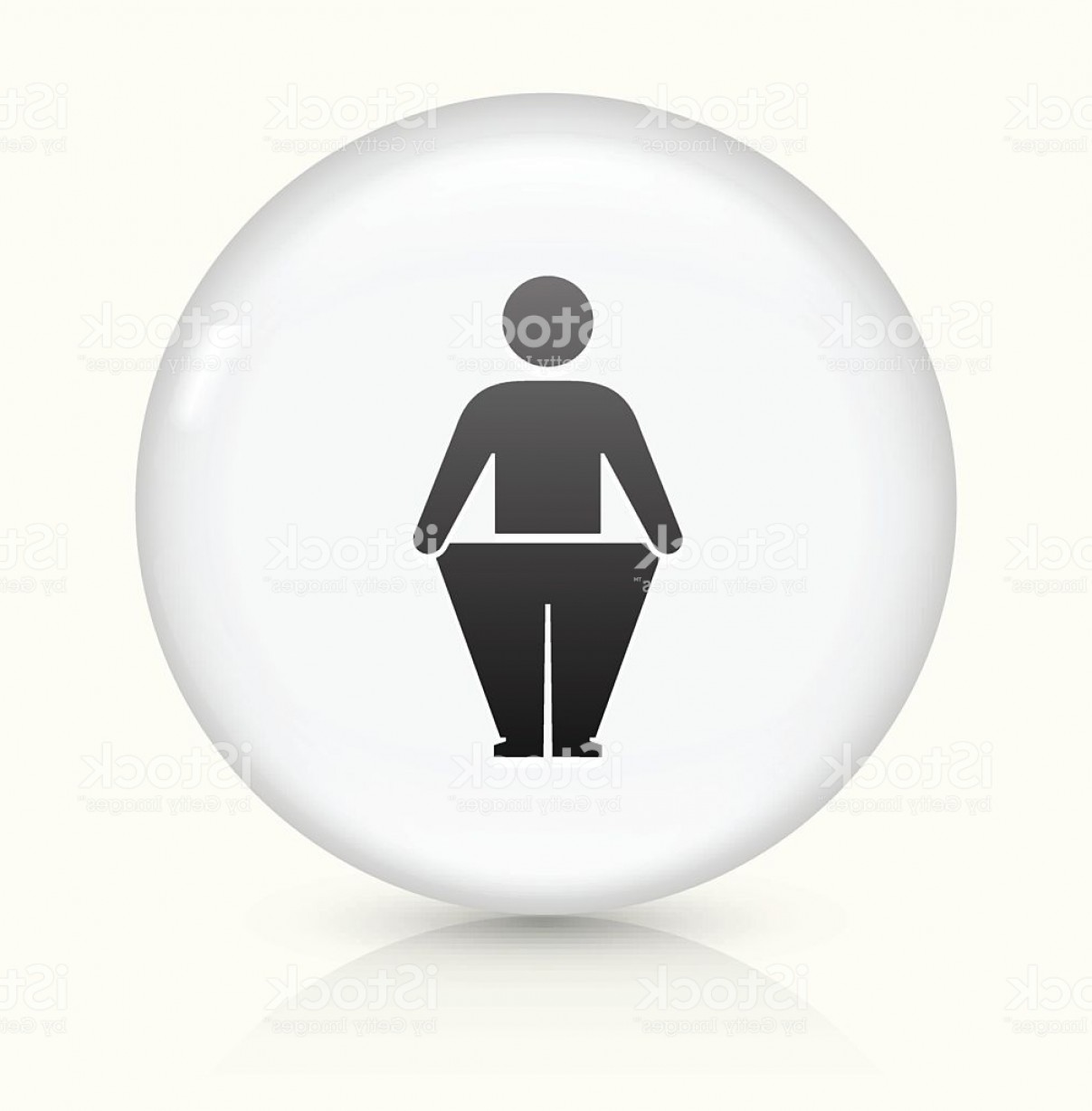 1207x1228 Stick Figure Weight Loss Icon On White Round Vector Button Gm