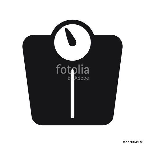 500x500 Vector Bathroom Weight Scale Icon Stock Image And Royalty Free