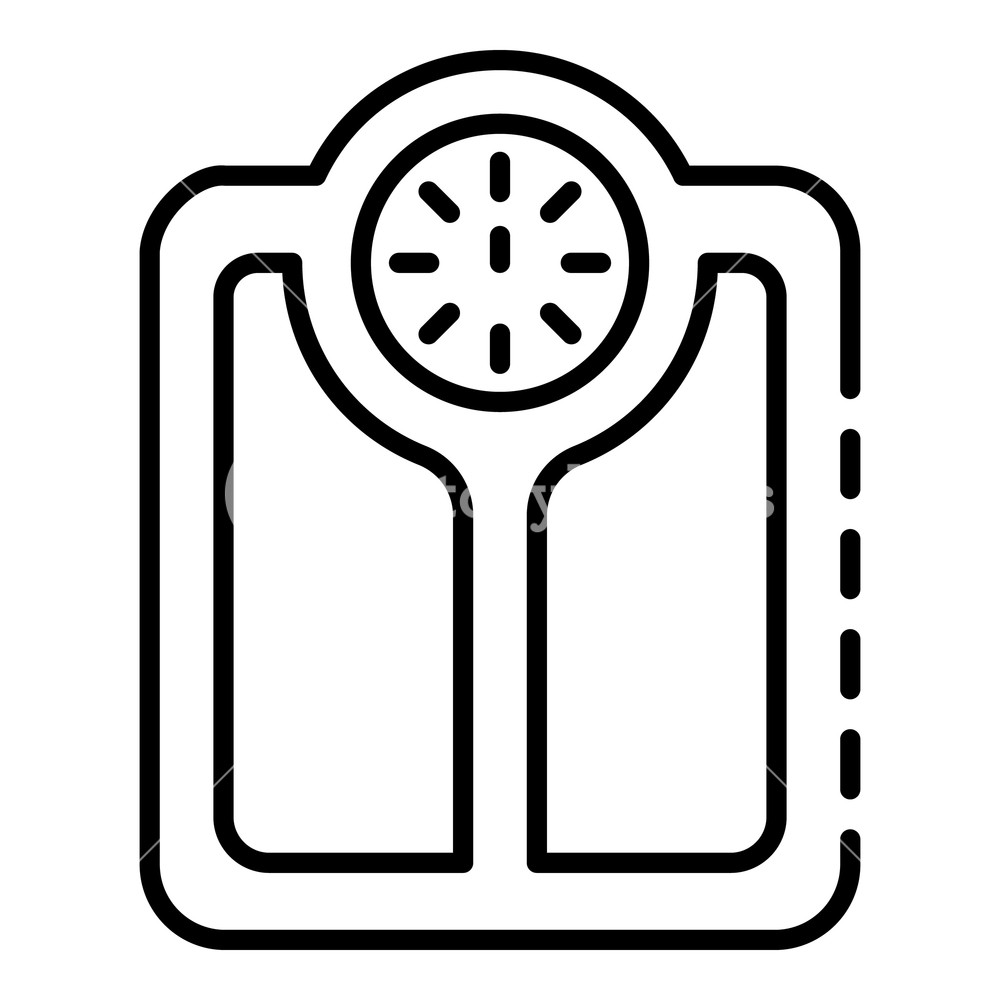 1000x1000 Weight Scales Icon Outline Weight Scales Vector Icon For Web
