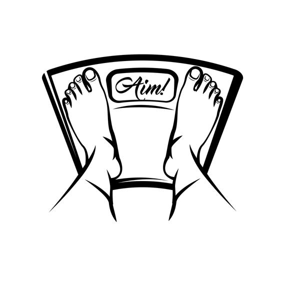 570x570 Floor Scales Icon Feet Weight Loss Fitness Badge Etsy