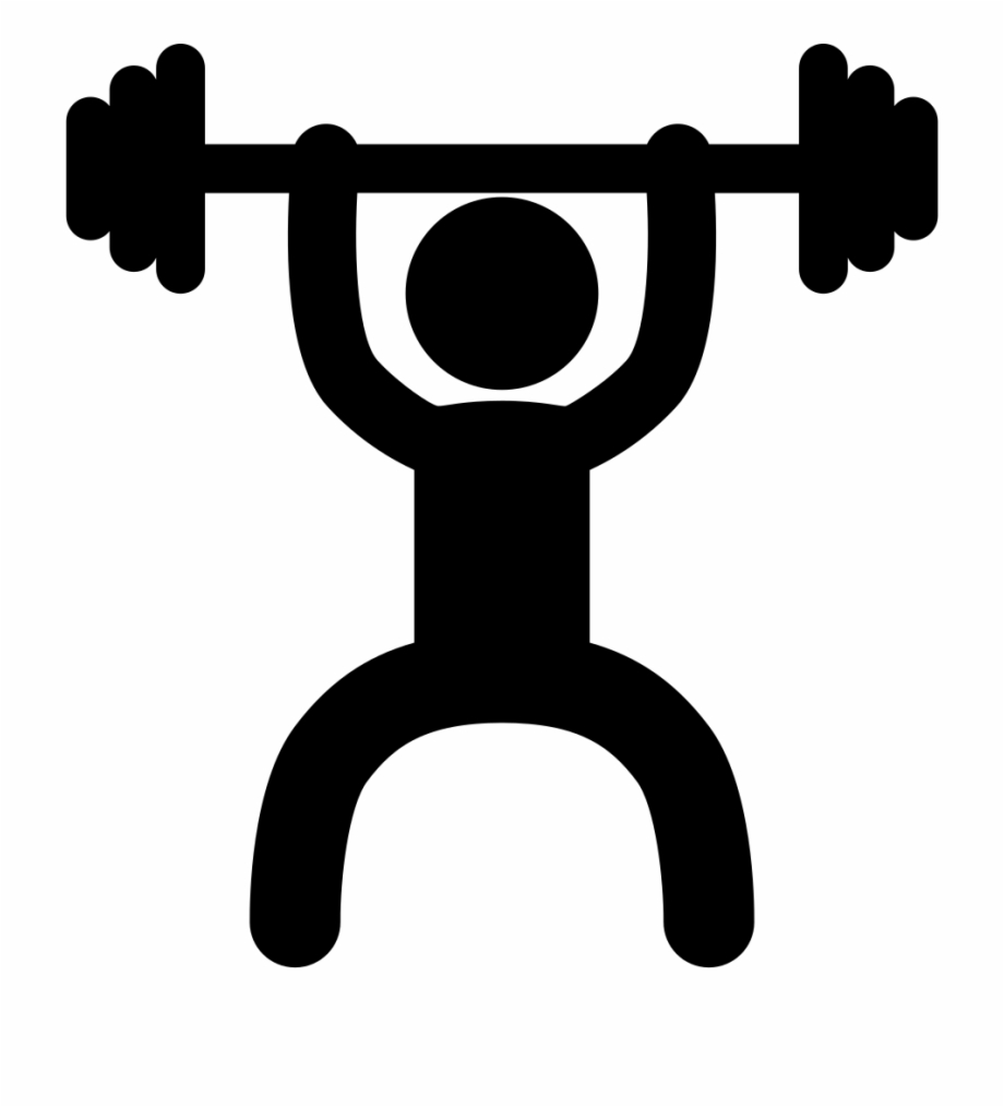 920x1014 Weightlifter Frontal Silhouette Png Icon Free Download