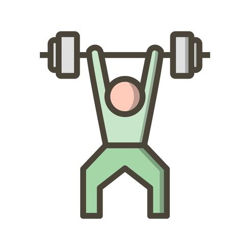 490x490 Weightlifting Icon Vector Illustration