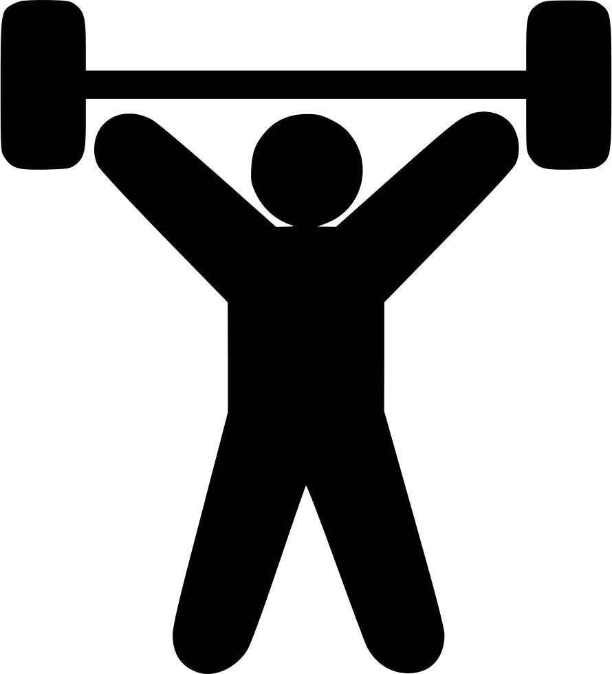 890x980 Hd Weight Lifting Person Png Icon Free Download