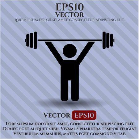 450x450 Weightlifting Icon Or Symbol Freestock Vectors