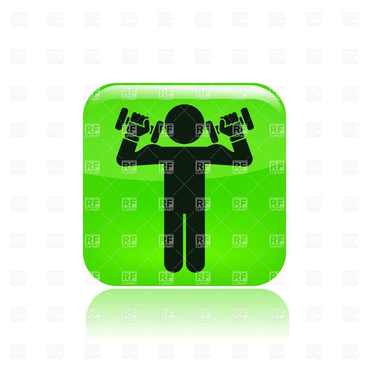 1200x1200 Man With Dumbbells In Gym