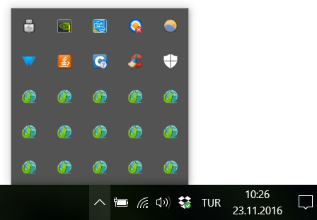 448x312 Weird Icons Near The Clock In Windows
