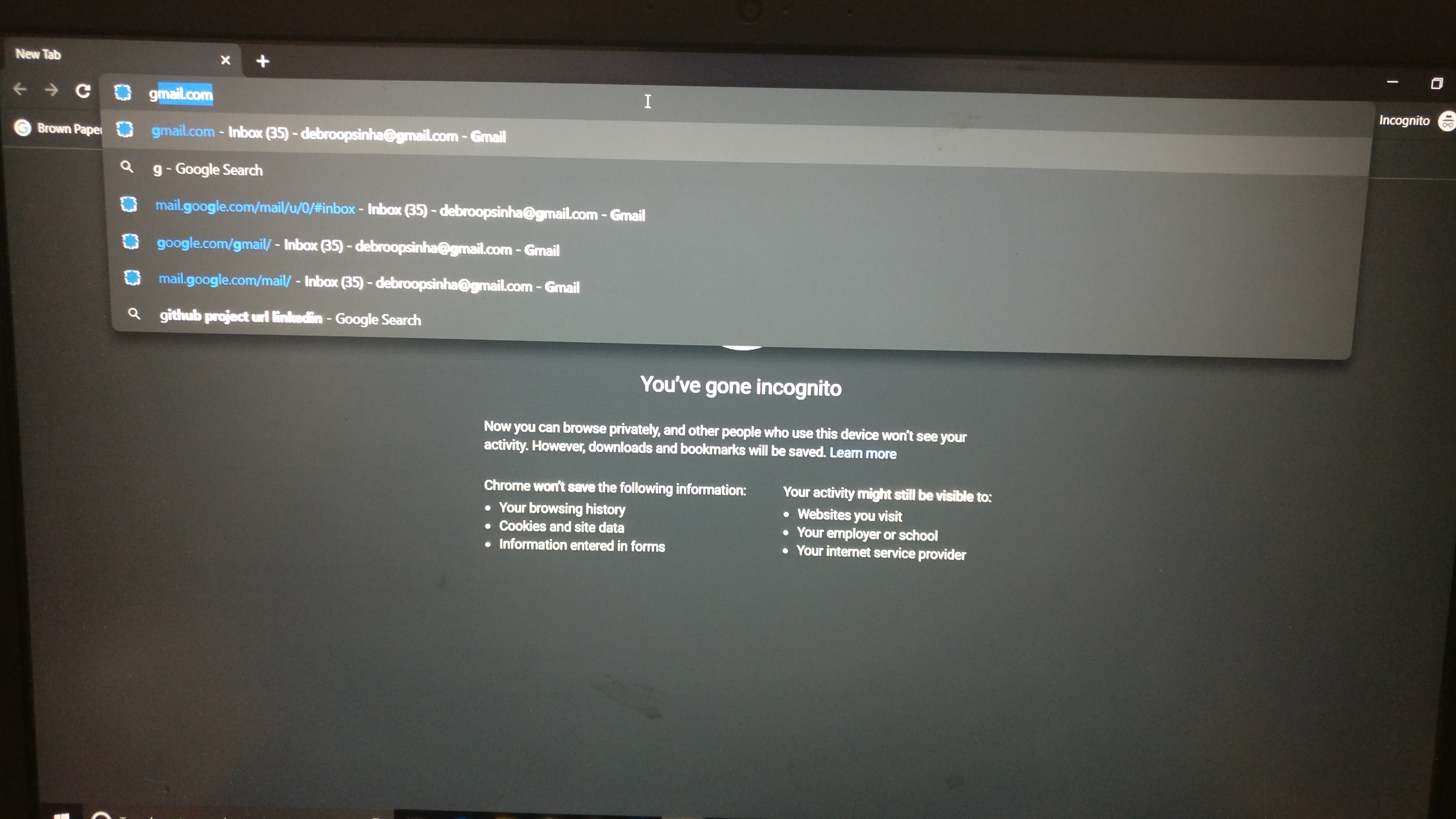4640x2610 Chrome Incognito Shows Weird Icon For Gmail