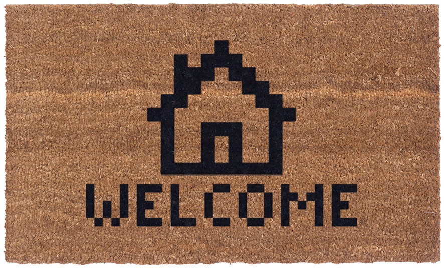 886x536 Vinyl Back Doormat Welcome Home Icon Coir Doormat Coco Mats