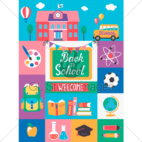 500x500 Welcome Back To School Gl Stock Images