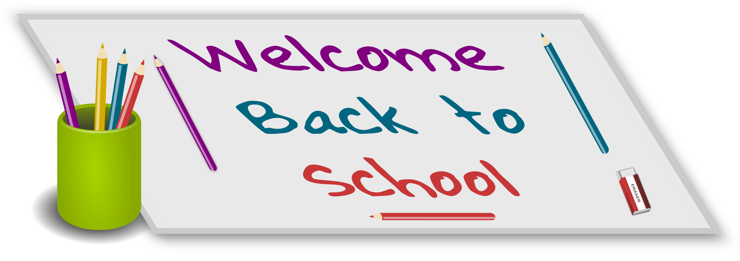 2400x848 Welcome Back To School Icons Png