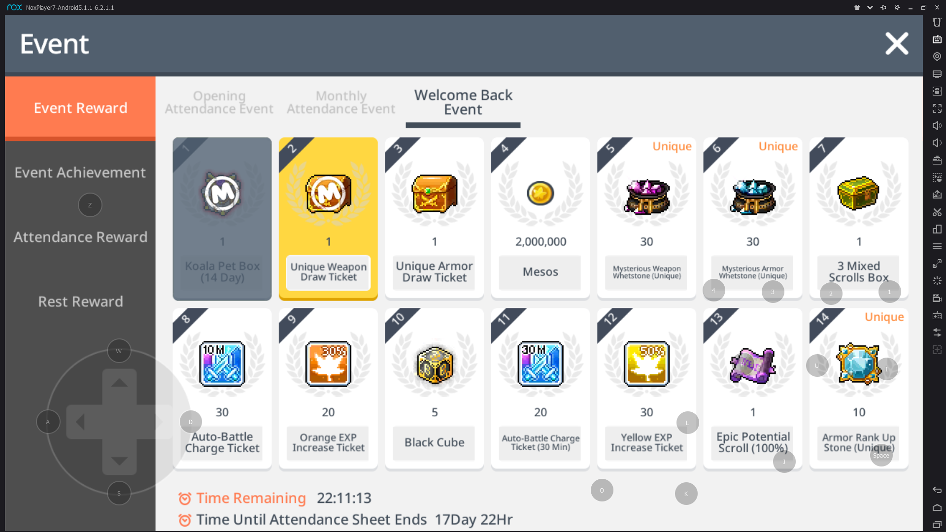 1920x1080 Welcome Back Event Maplestorym