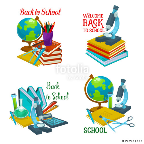 500x500 Welcome Back To School Icon For Education Design Stock Image