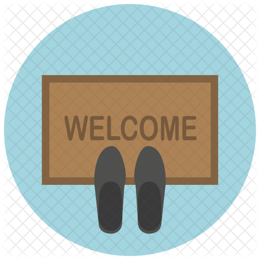 512x512 Welcome Icon Of Flat Style