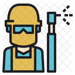 256x256 Welding Icon Of Colored Outline Style