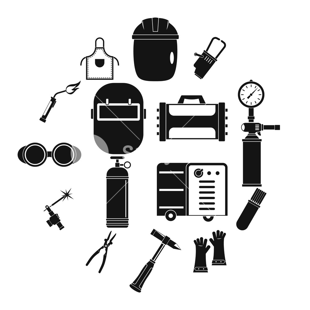 1000x1000 Welding Icons Set Simple Illustration Of Welding Vector Icons