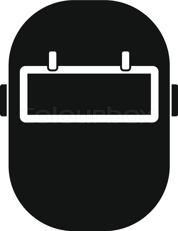 617x800 Welding Mask Icon In Simple Style Stock Vector Colourbox
