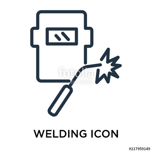 500x500 Welding Icon Isolated On White Background Simple And Editable