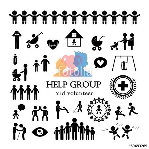 500x500 Children Action Welfare Icon Stock Image And Royalty Free Vector
