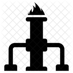 256x256 Oil Well Icon Of Glyph Style