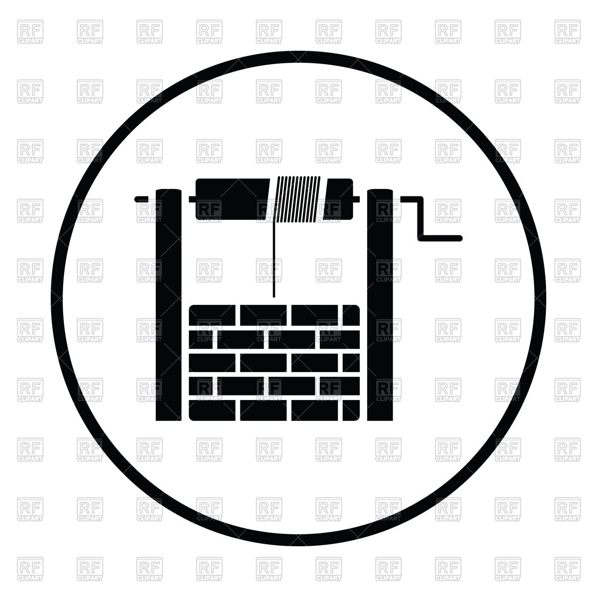 1200x1200 Draw Well Icon Vector Image Of Icons And Emblems Angelp