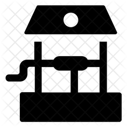 256x256 Water Well Icon Of Glyph Style