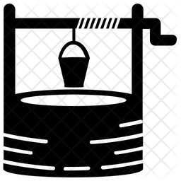 256x256 Wishing Well Icon Of Glyph Style
