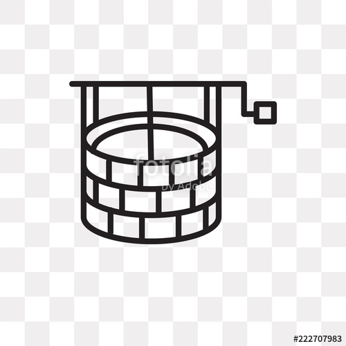 500x500 Well Icon On Transparent Background Modern Icons Vector