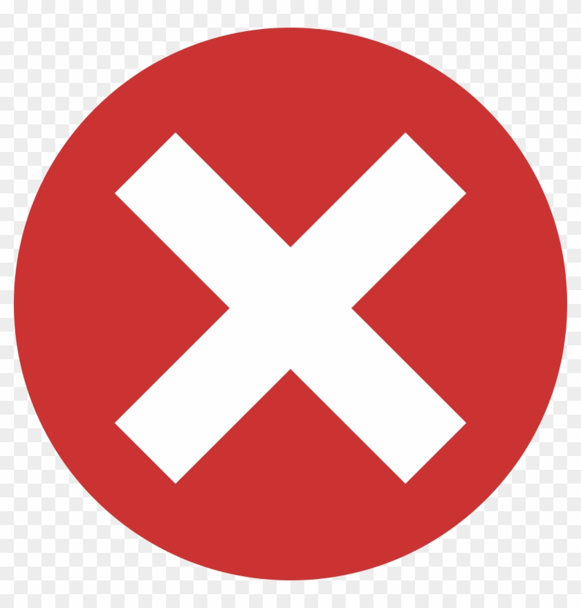 840x880 Red X In Circle