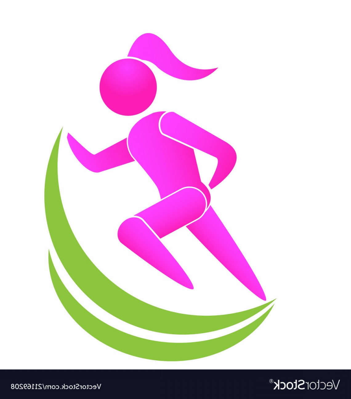 1140x1296 Running Girl Healt And Wellness Icon Logo Vector Studiogrfx