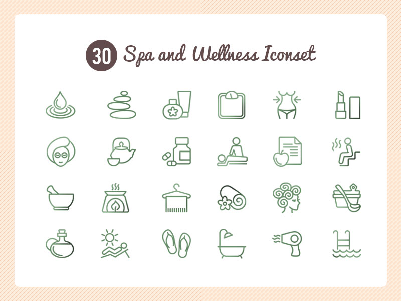 800x600 Spa And Wellness Icon Set