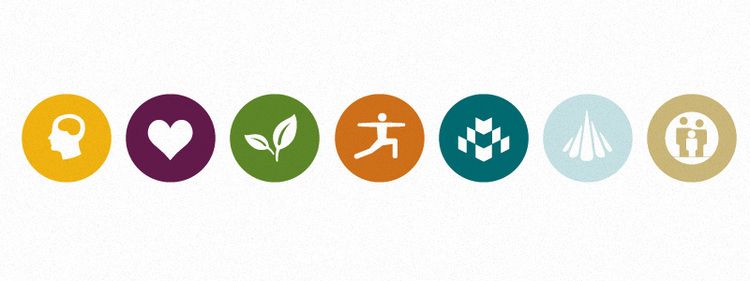 750x281 Dimensions Of Wellness Icons Graphic Design Freelance