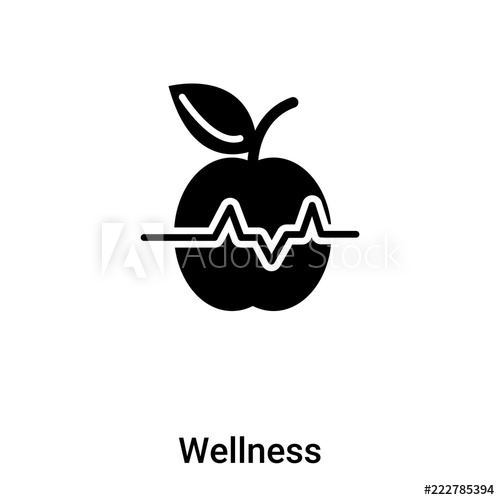 500x500 Wellness Icon Vector Isolated On White Background, Logo Concept