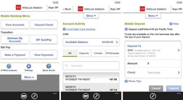 Official Wells Fargo App Now Available For Download From Windows 620x341 Official Wells Fargo App Now Available For Download From Windows