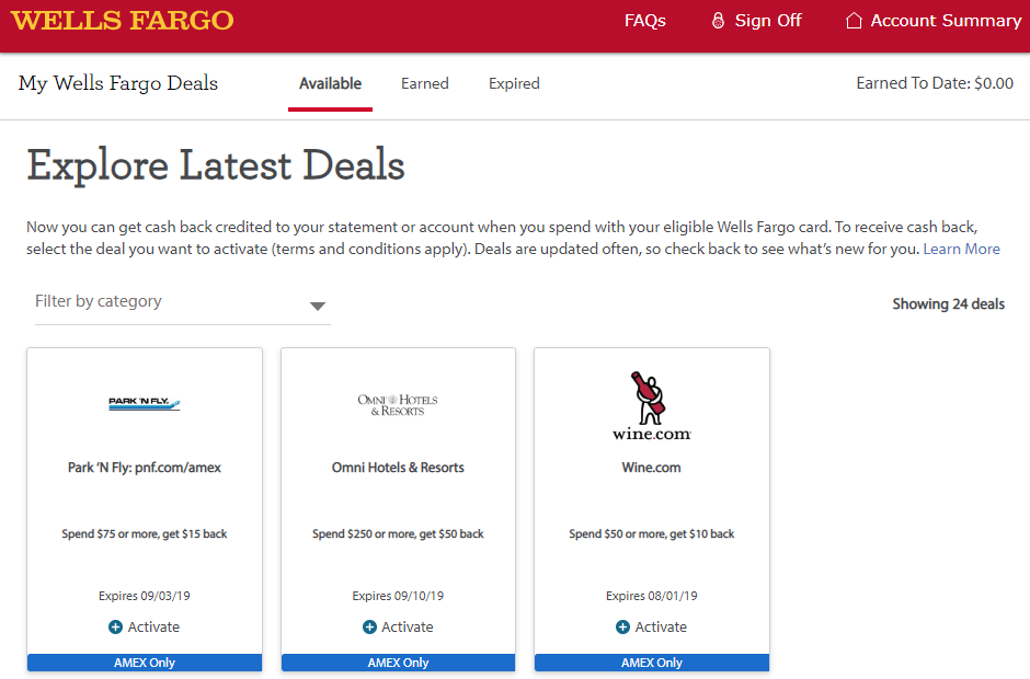 940x620 Wells Fargo Desktop View Amex Offers Travel With Grant