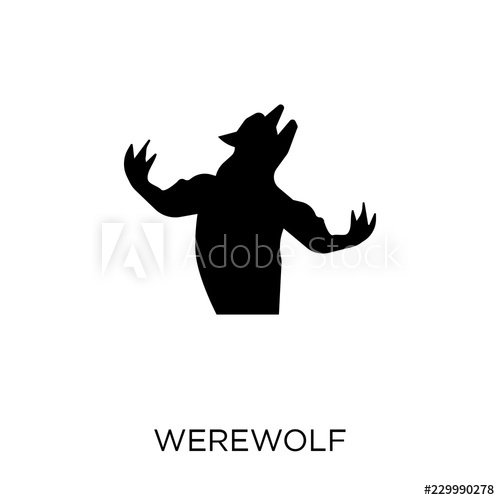 500x500 Werewolf Icon Werewolf Symbol Design From Fairy Tale Collection