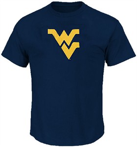 280x300 West Virginia Mountaineers Blue Icon College T Shirt