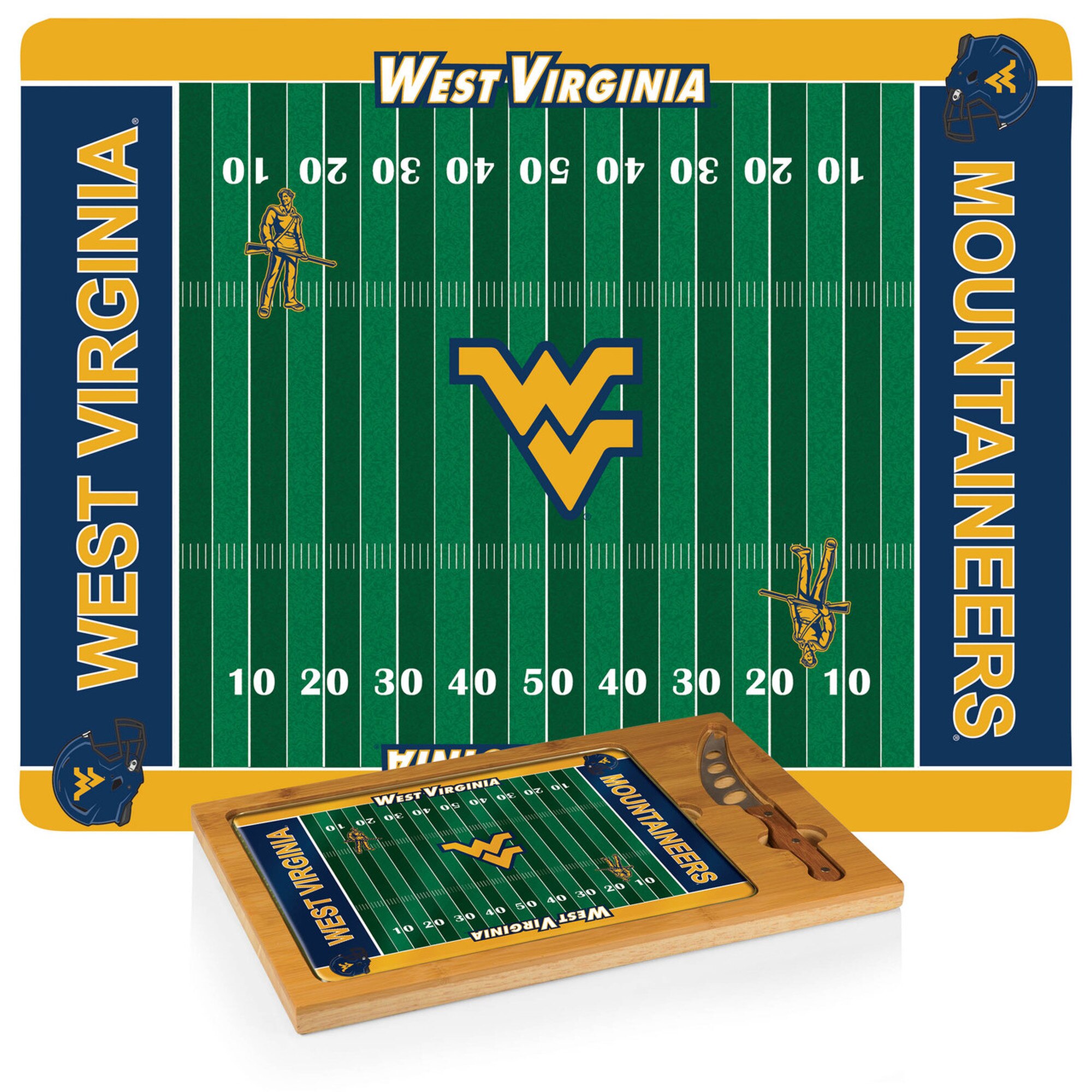 2000x2000 West Virginia Mountaineers Icon Cheese Tray