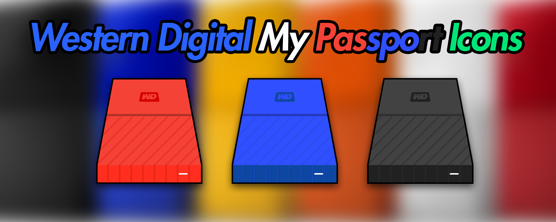 1920x768 Wd My Passport Icons