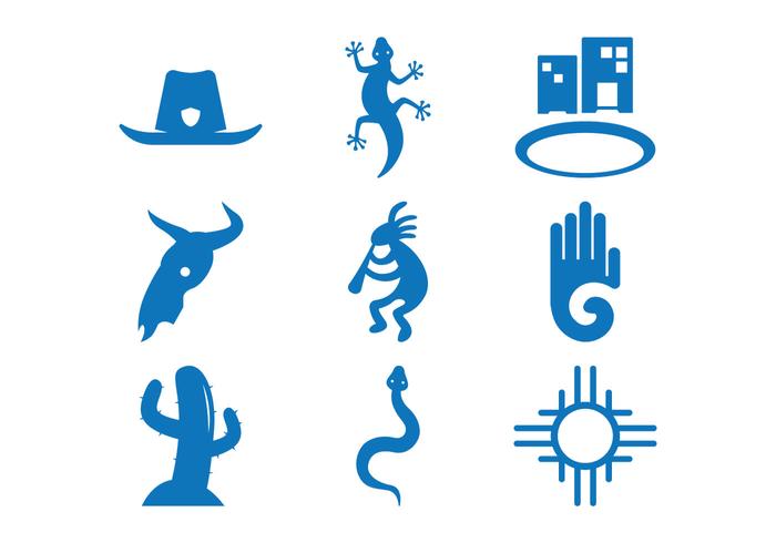 700x490 South Western Icon Vectors