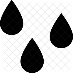256x256 Wet Icon Of Glyph Style