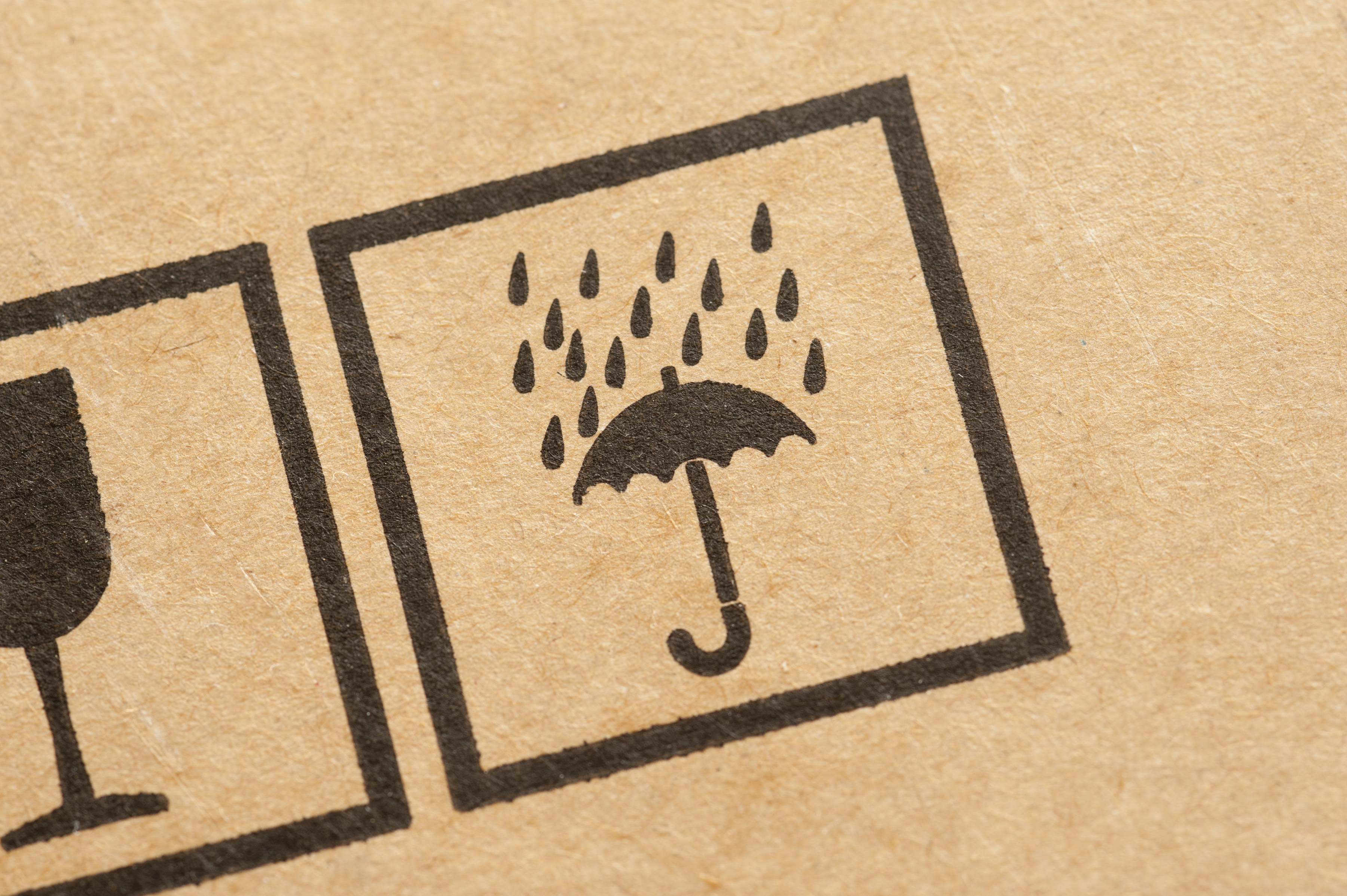 3600x2395 Do Not Get Wet Icon Stamped On A Box Free Backgrounds