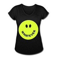 190x190 Whatever Icon Face Shirt Women's Tri Blend V Neck T Shirt
