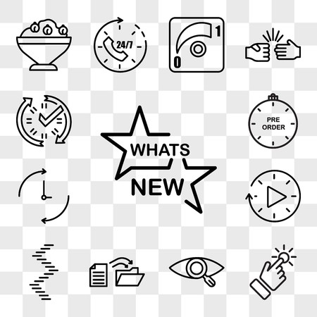 450x450 Set Of Transparent Icons Such As Whats New, Touchpoint, Our