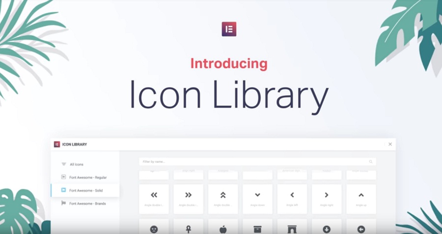 900x477 What's New In Elementor Icon Library Release!