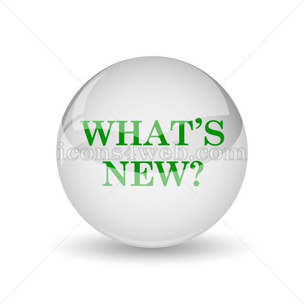 600x600 Whats New Glossy Icon Whats New Glossy Button