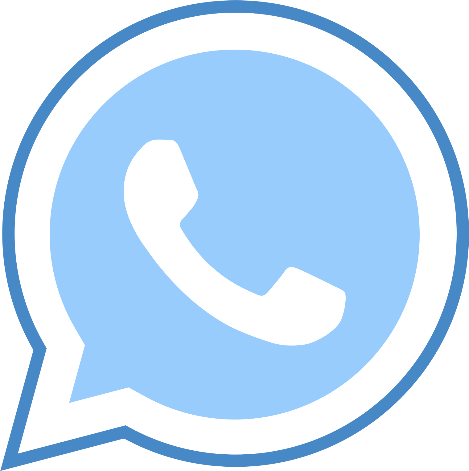 Whatsapp Blue Icon At Collection Of Whatsapp Blue